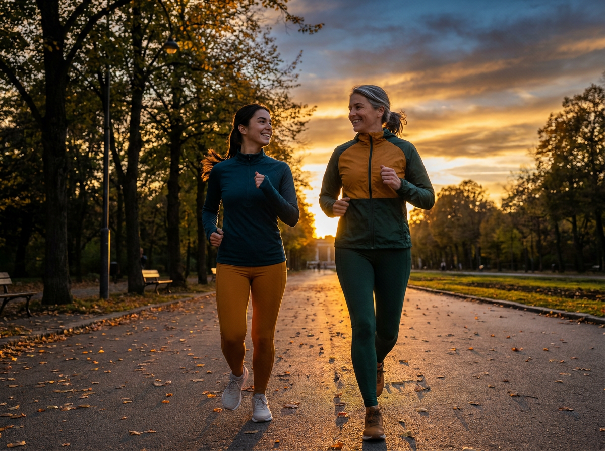 Two runners side by side